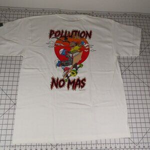 VTG Mojado Brothers "Pollution No Mas" XL T-Shirt RARE 90s LA Art Graffiti
